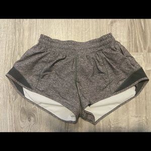 gray lululemon hotty hot shorts